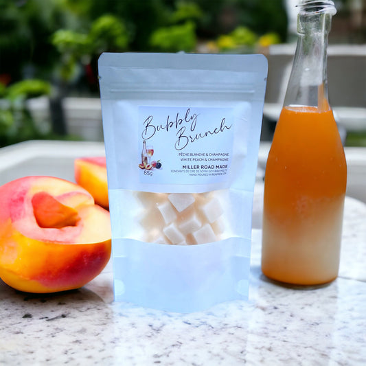 Mini square wax melts - peach bellini scented