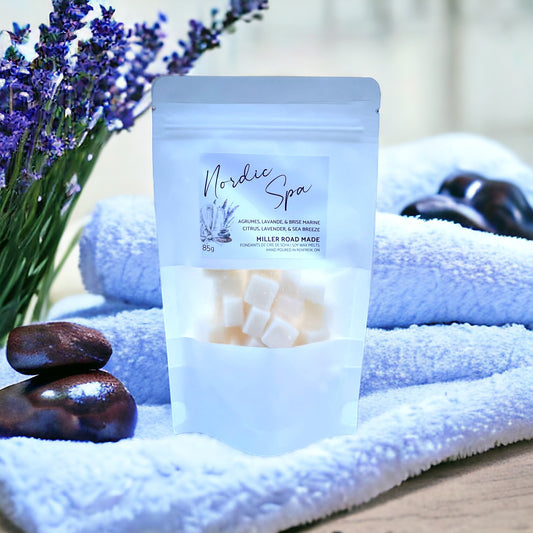 Mini soy wax melt cubes - lavender & citrus spa scent