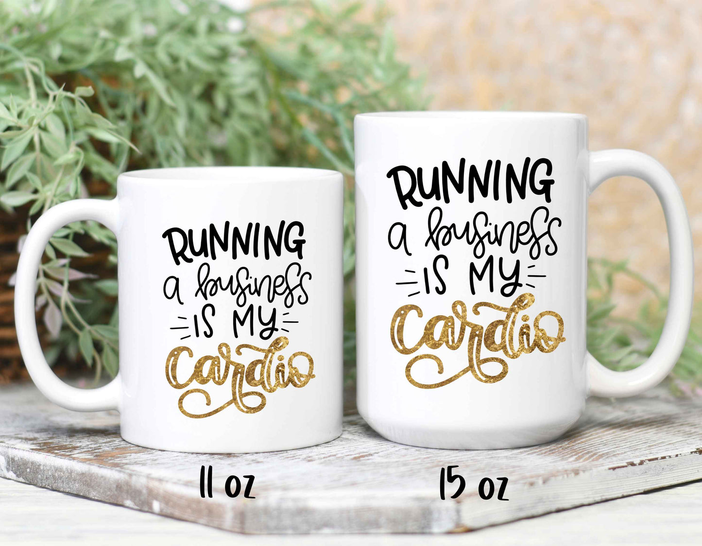 Small business owner mugs - 2 sizes printed in Canada