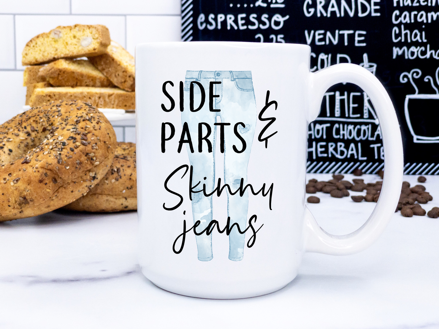 Side Parts & Skinny Jeans - Ceramic Mug