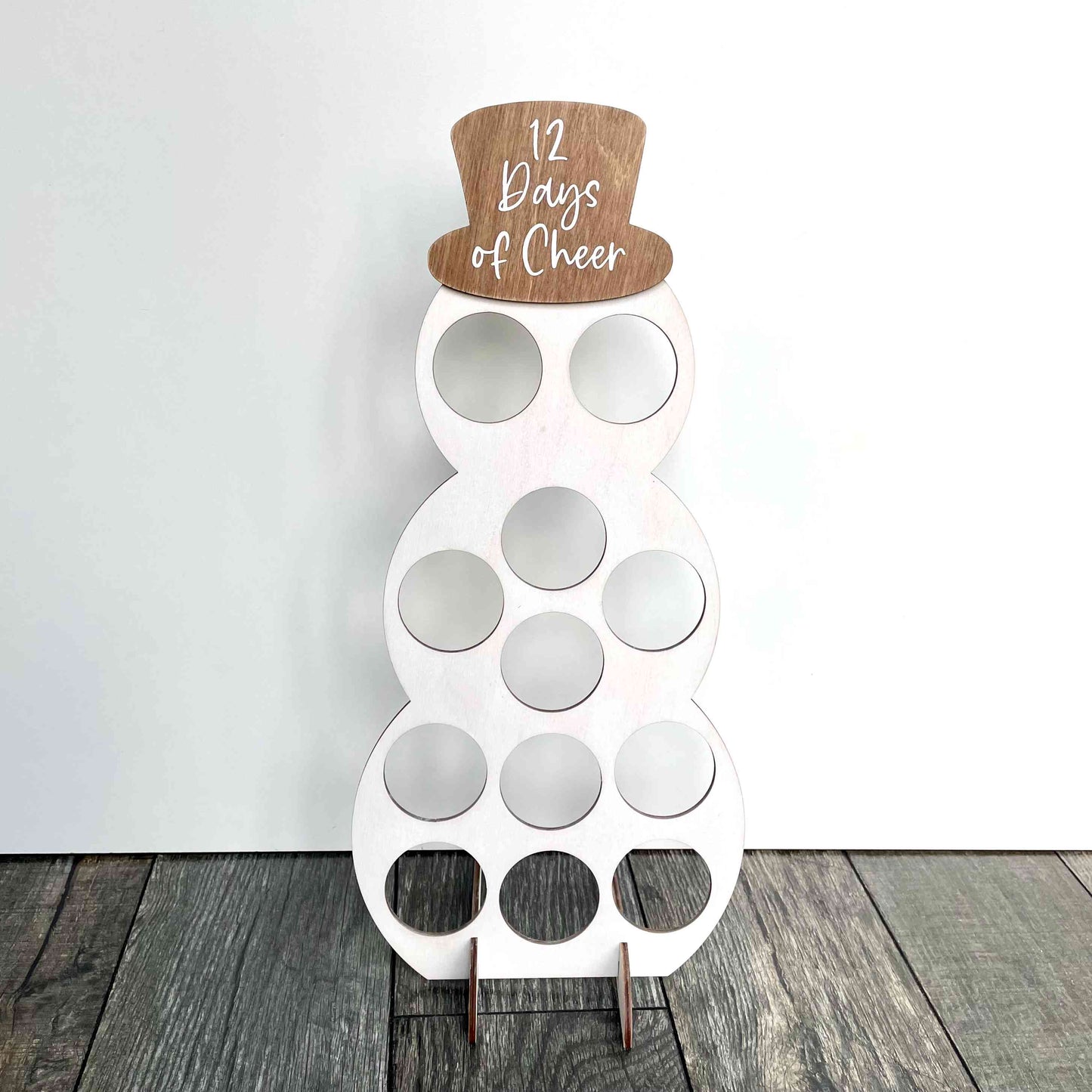 Wooden coffee advent calendar