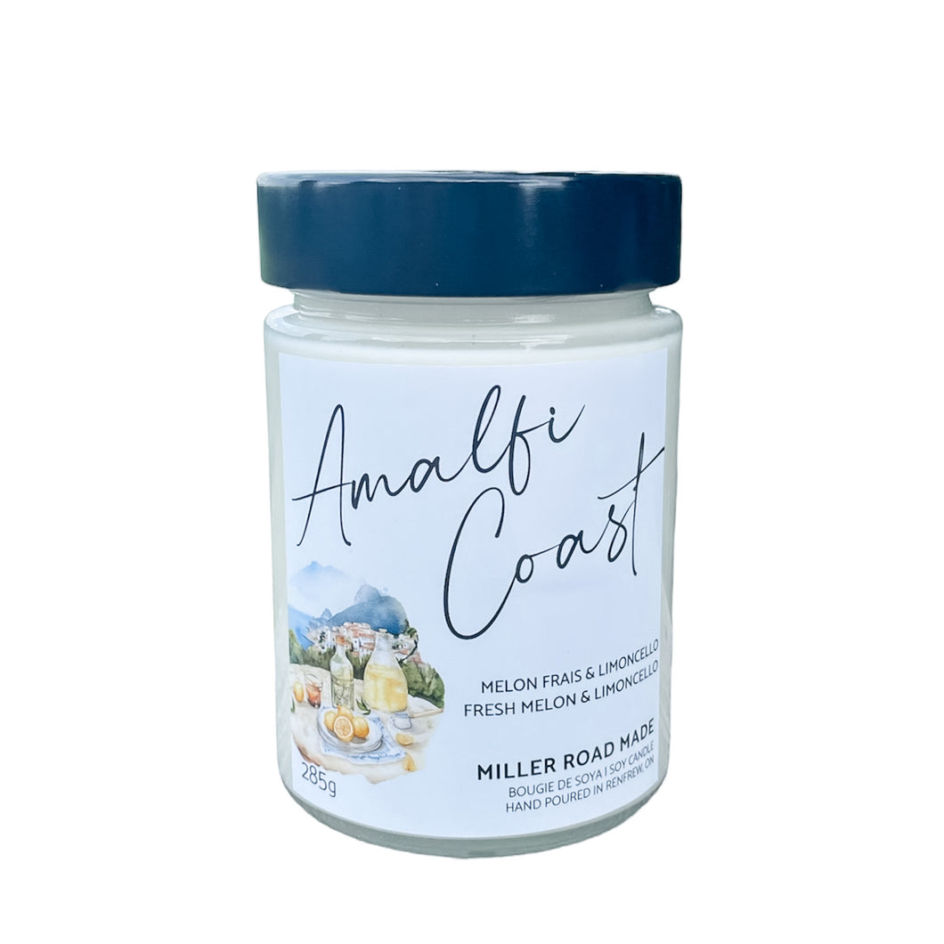 Amalfi Coast Soy Candle - fresh melon & limoncello scent