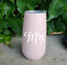 Load image into Gallery viewer, Mrs champagne flute tumbler
