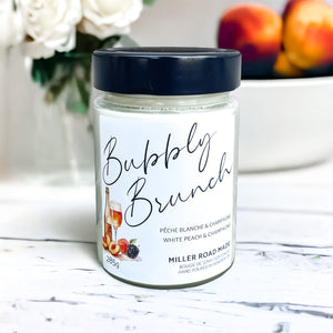 peach bellini scented soy candle