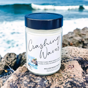 Crashing Waves - rocky seaside scented soy candle