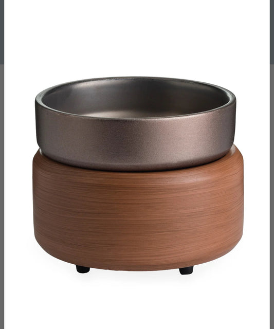 Pewter & Walnut Wax Melt Warmer