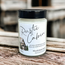 Load image into Gallery viewer, rustic cabin scented soy candle
