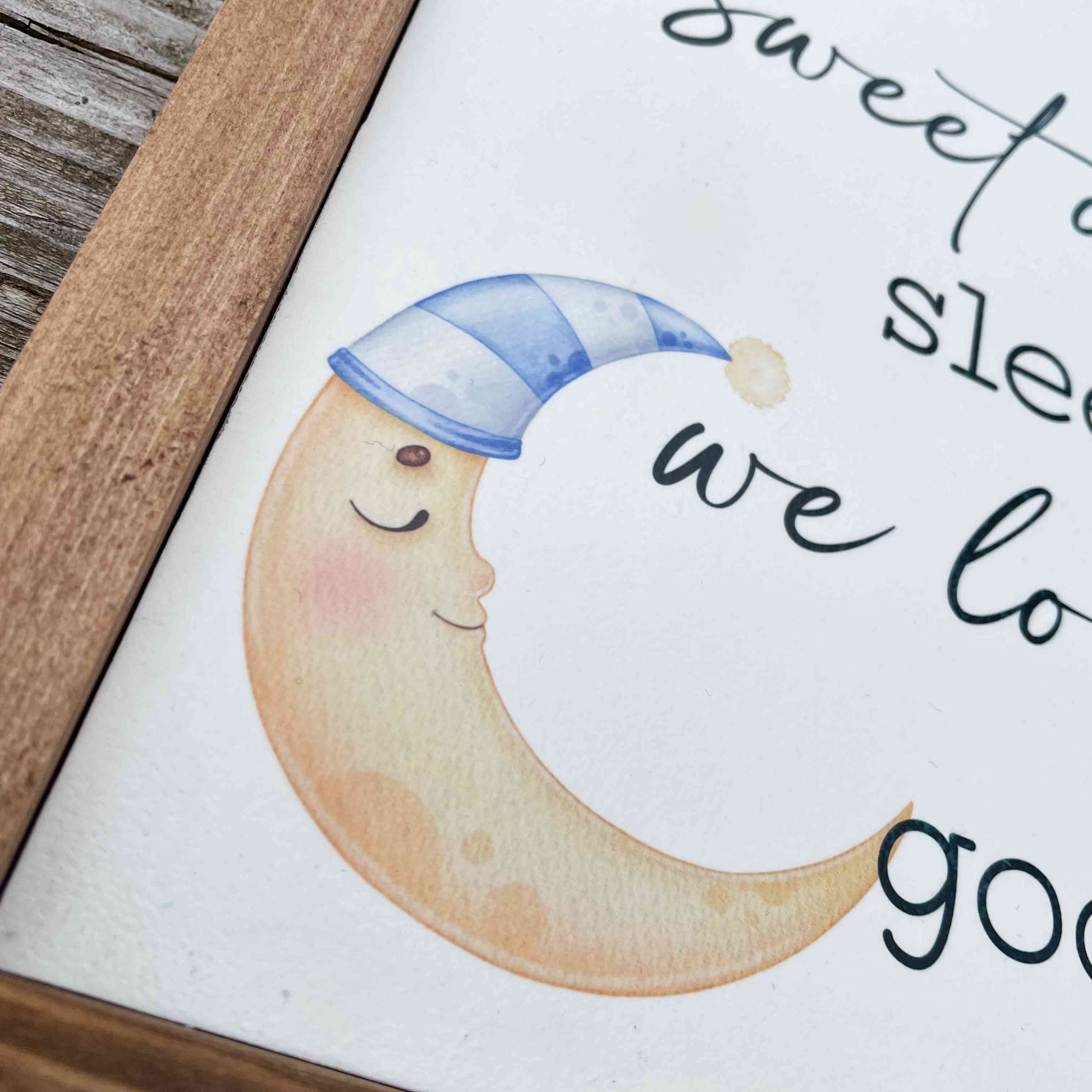 Handmade wood signs for nursery in Canada