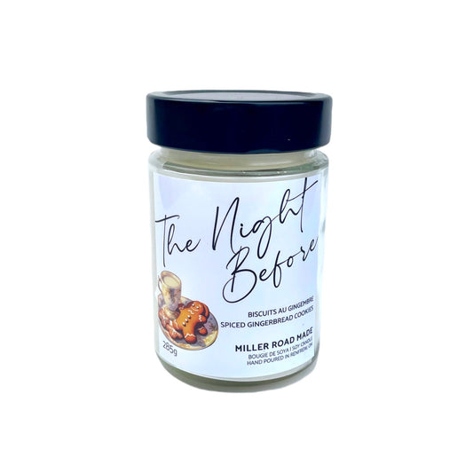 gingerbread scented soy candle