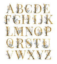 Load image into Gallery viewer, Gold Floral Leaf Alphabet
