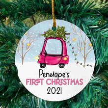 Load image into Gallery viewer, Christmas truck ornament for baby
