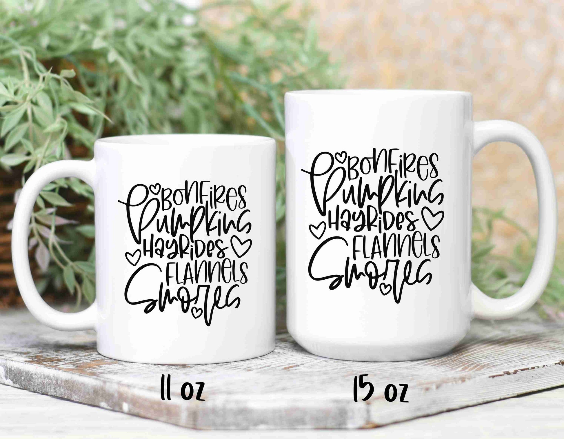 Favourite fall mug in 2 sizes