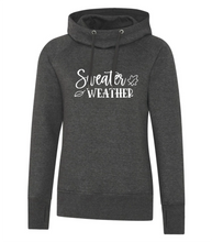 Load image into Gallery viewer, Sweater Weather - Women&#39;s Hooded Sweatshirt in Charcoal
