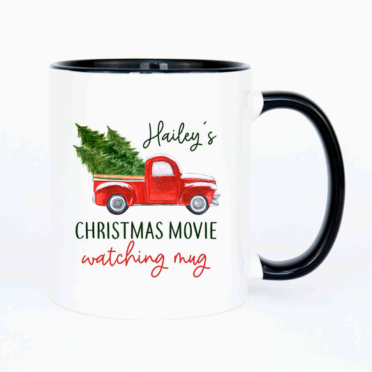 Hailey's Christmas movie watching mug