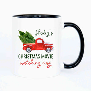 Hailey's Christmas movie watching mug