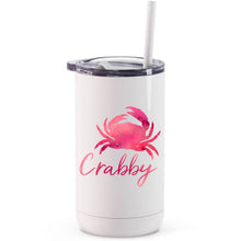 Load image into Gallery viewer, Crabby watercolour printed tumbler

