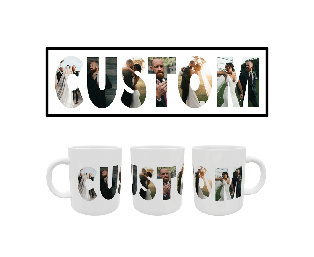 Custom Text Photo Mug