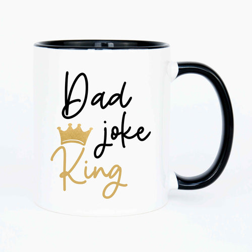 Dad Joke King - printed ceramic mug