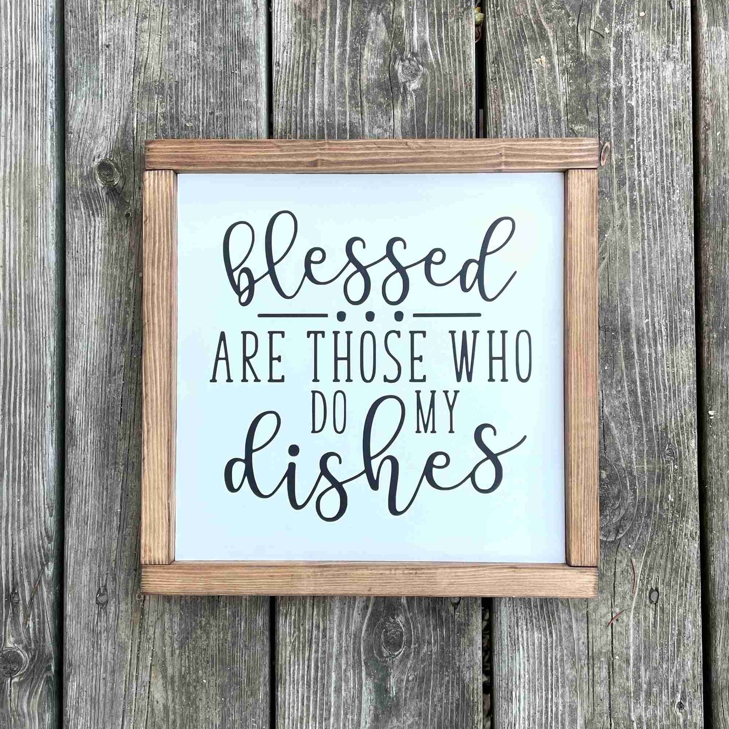 Do My Dishes - Framed Wood Sign