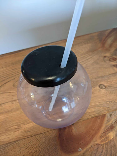 Plastic fishbowl mugs