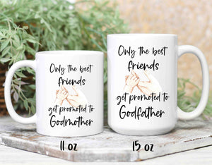 Godparent proposal mugs in 2 sizes