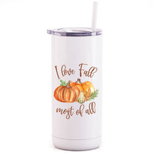 Load image into Gallery viewer, Fall pumpkins travel mug
