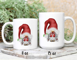 Mrs Gnome Christmas Mug Set in 2 sizes
