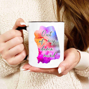 Watercolour galaxy mug