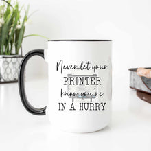 Load image into Gallery viewer, Funny printer mug for office
