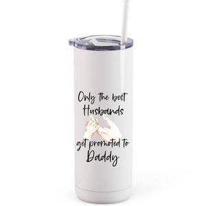 Promoted to Daddy insulated travel mug
