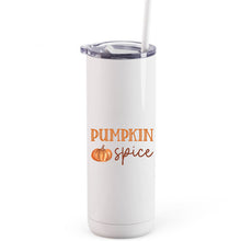 Load image into Gallery viewer, Pumpkin Spice fall printed tumbler
