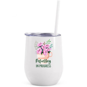 Floral coffee mug printed wine tumbler