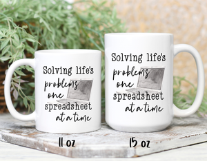 Solving Problems with Spreadsheets - Ceramic Mug