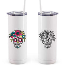 Load image into Gallery viewer, Dia de los Muertos - Sugar Skull travel mugs
