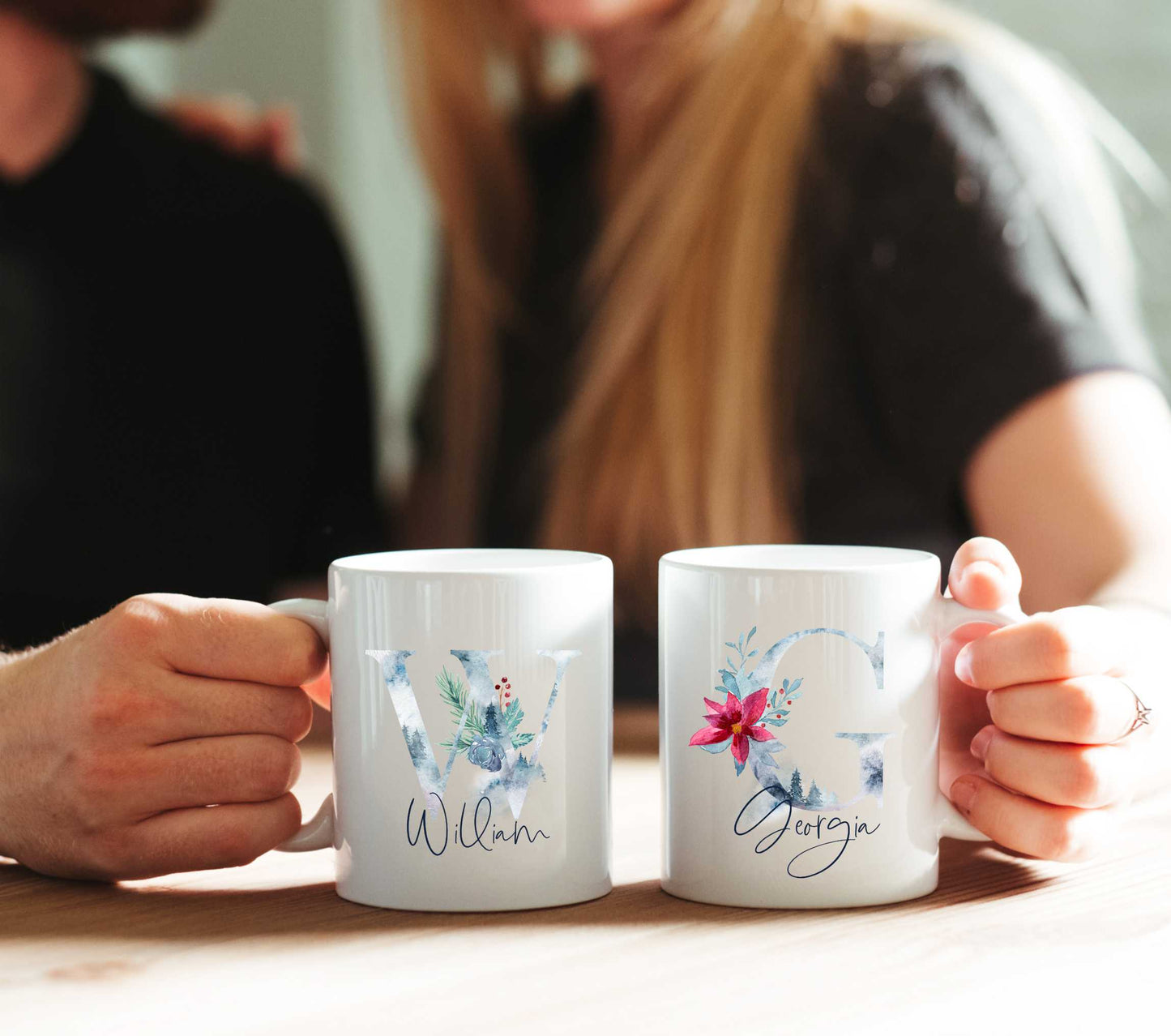 Matching couple mugs for Christmas