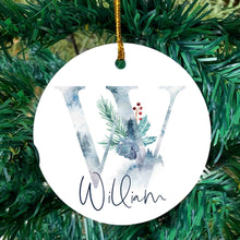 Load image into Gallery viewer, Custom monogrammed ornament
