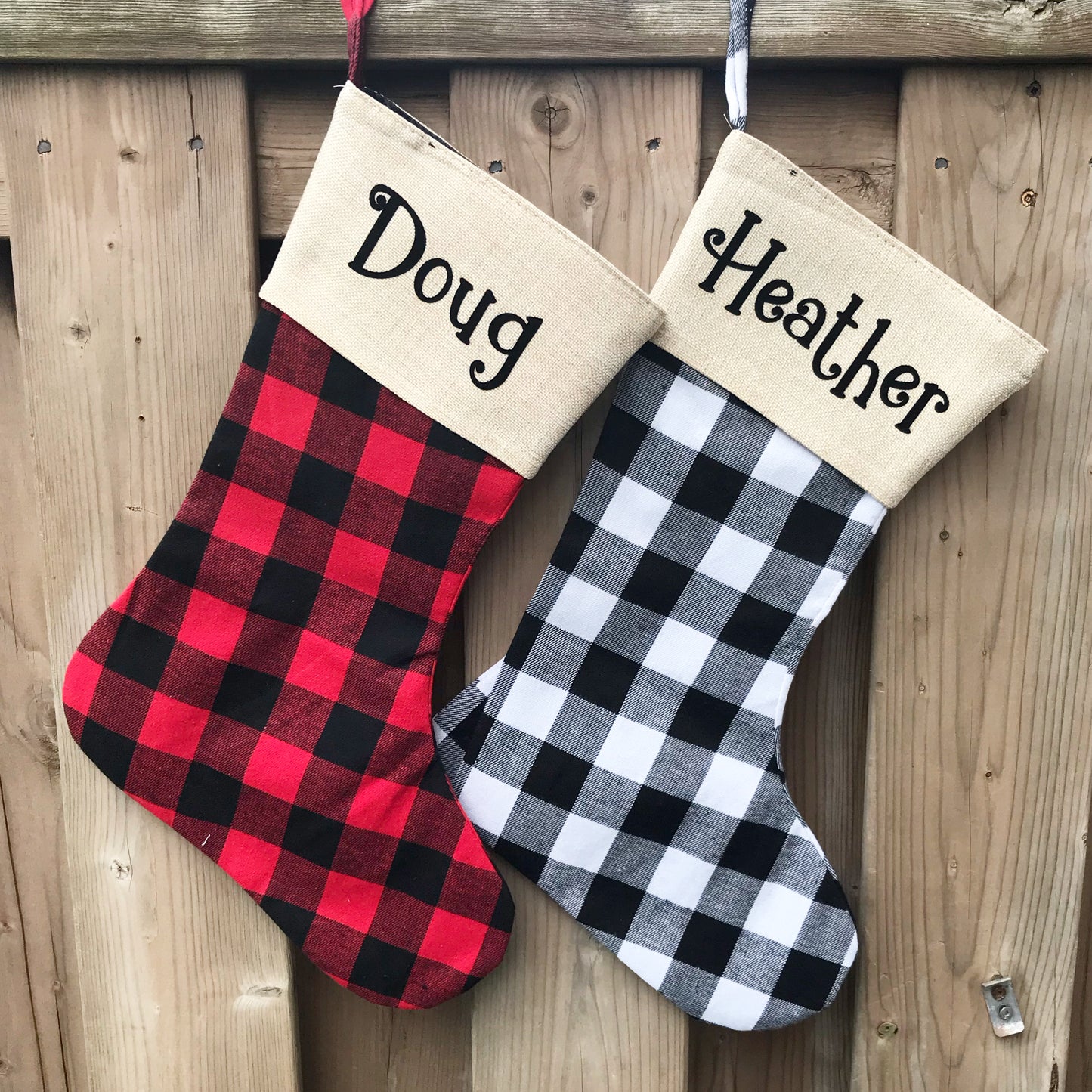 Buffalo Plaid Stockings