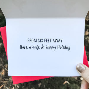 6 Feet Away - Greeting Card